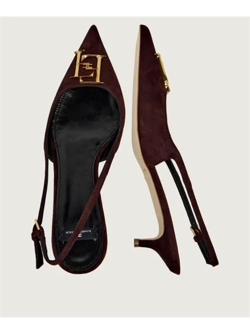 SUEDE SLINGBACK ELISABETTA FRANCHI | SA17L61E2644 cacao